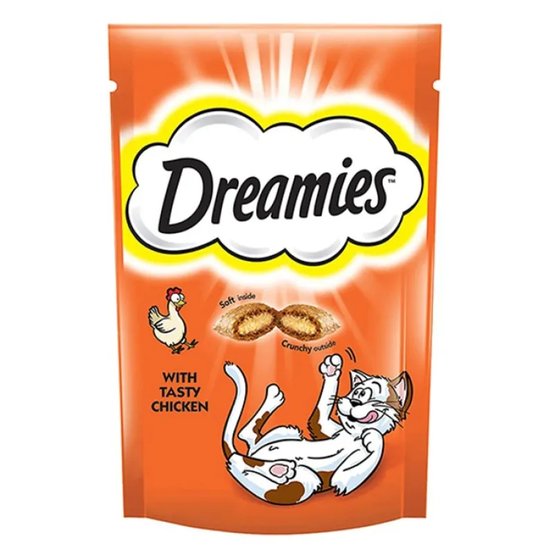 تشویقی گربه دریمیز با طعم مرغ Dreamies Cat Snack وزن 60 گرم
