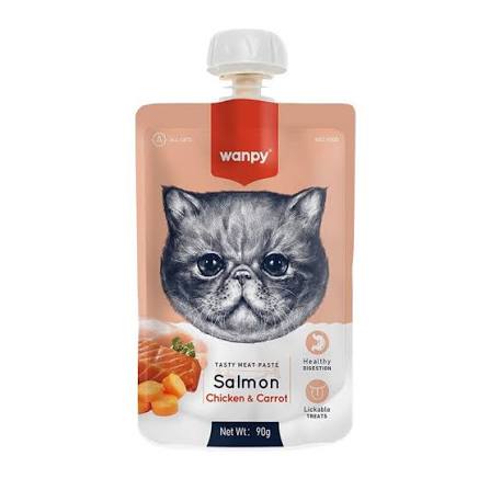 پودینگ گربه ونپی با طعم سالمون، مرغ و هویج وزن 90 گرم