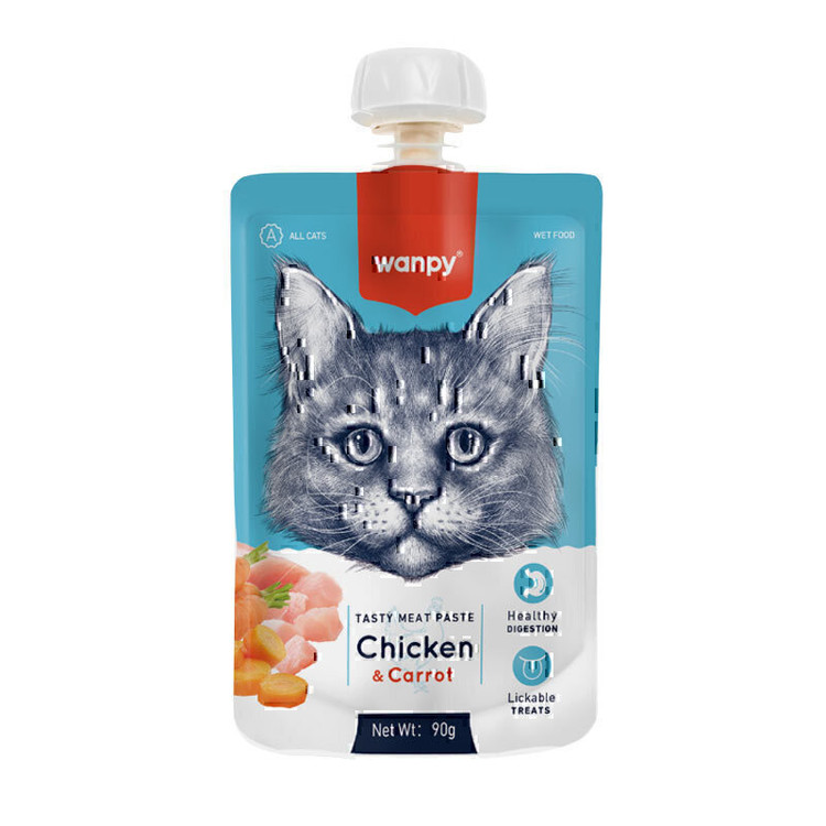 پودینگ گربه ونپی با طعم مرغ و هویج وزن 90 گرم