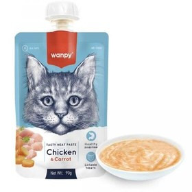 پودینگ گربه ونپی با طعم مرغ و هویج وزن 90 گرم